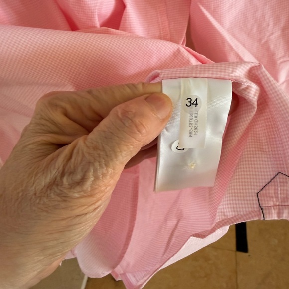Lacoste Pink Gingham Button-Down Shirt - Picture 7 of 16